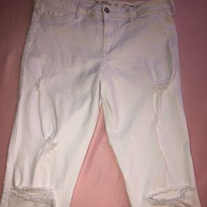 Hollister white jeans